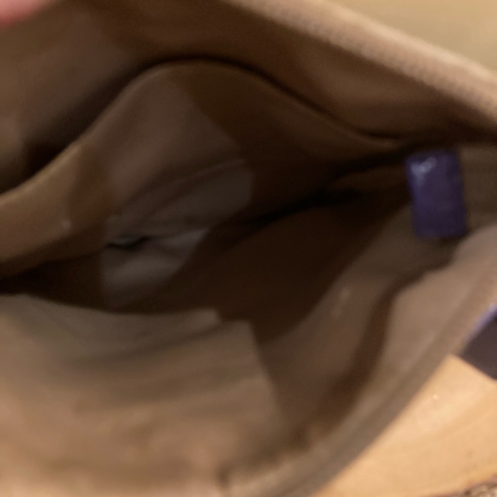 Coach Brown Signature Purple Poppy Crossbody Small Swingpack Tote Shoulder Bag - Picture 10 of 11